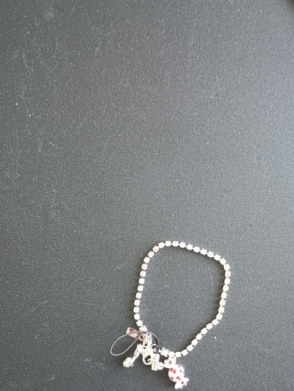 Swarovski Silver-Tone Crystal Chain Bracelet with Charm - Picture 7 of 13
